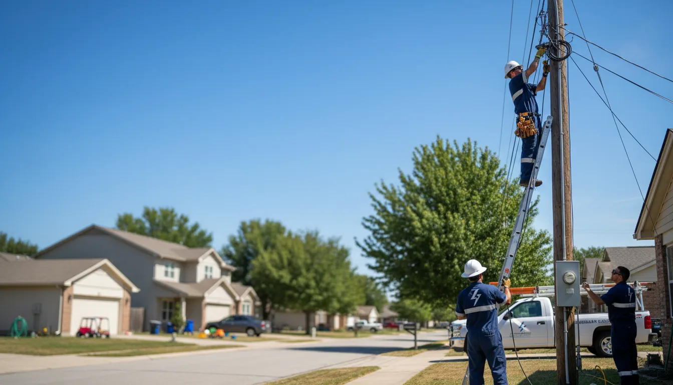 Residential electrician providing installation services in Lexington, NE